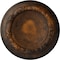 Ekena Millwork Carlsbad Ceiling Medallion (Fits Canopies up to 7 7/8"), Hand-Painted Rust, 12 1/2"OD x 1 1/2"P CM12CARUS - alternate 1